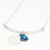 Collar Plata 925 y Dije con Cristal Swarovski