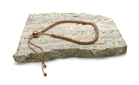 Pulsera de Plata 925 Bañado Rose