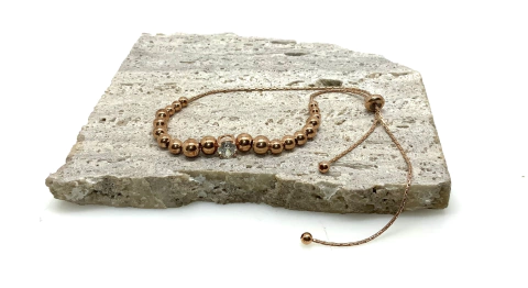 Pulsera de Plata 925 Bañado Rose