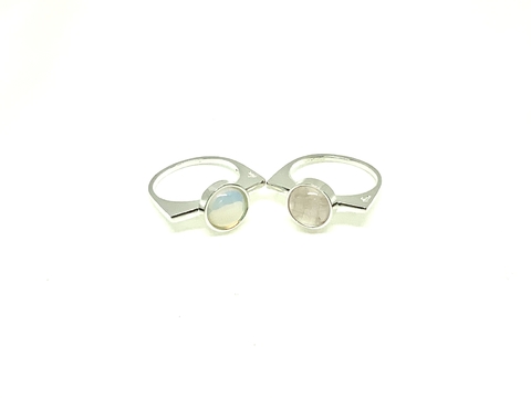 Anillo de Plata 925 con Piedra Quarzo *317