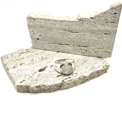 Anillo de Plata 925 con Piedra Quarzo Rosa *330 - comprar online