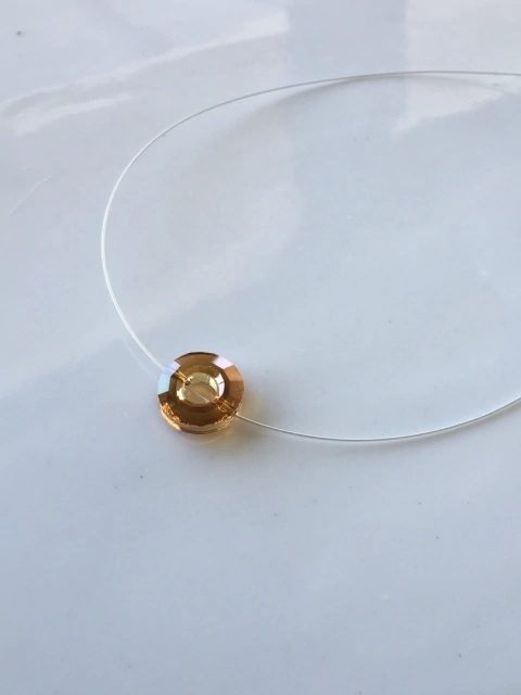 Conjunto Collar De Tanza y Dije Cristal Swarovski *188