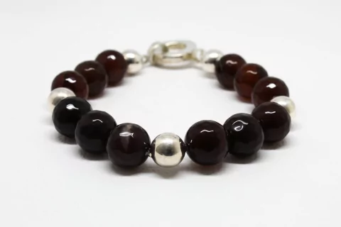 Pulsera de Plata 925 con Piedra Ágata