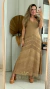 Vestido Tricot Glória Midi Bege - comprar online