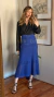Saia Tricot Catarina Azul - comprar online