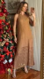 Vestido Drica Frente única Champagne - loja online