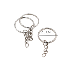 ARGOLLA SIN FIN PARA LLAVERO X 20U. - FACETADAS - comprar online