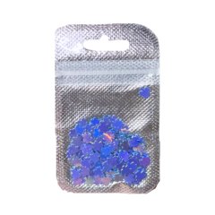 PIGMENTOS DECORATIVOS HOLOGRAFICOS FLOR TREBOL - LILA