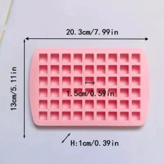 MOLDE SILICONA 54 MINI CUADRADOS CUBOS GOMITAS BOMBONES - comprar online