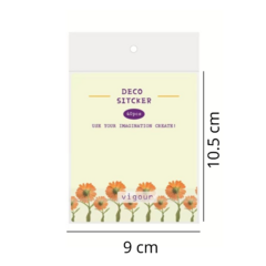 STICKER ADHESIVO FLORES SWEET DECO STICKER 40 UNID - comprar online