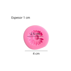 MOLDE SILICONA MINI MARGARITA SIN UN PETALO 2,5 CM - comprar online