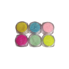 SET 6 PIGMENTOS MICRO GLITTERS