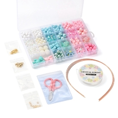 KIT PARA ARMAR JOYERIA INFANTIL DIJES VARIADOS MULTICOLOR TIJERA - DOCTOR GLITTER