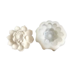 MOLDE SILICONA FLOR DE LOTO VELA 9 CM