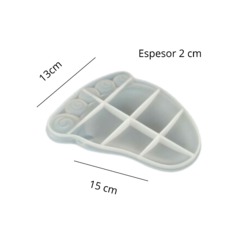 MOLDE SILICONA BANDEJA PLATO PIE DE BEBE - comprar online