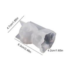 MOLDE SILICONA PERRO 3D SENTADO - comprar online