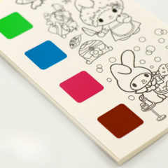 LIBRETA PARA PINTAR ACUARELAS PERSONAJES KUROMI MY MELODY CINNAMON en internet