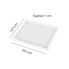 MOLDE SILICONA RECTANGULO BANDEJA XL - 14X19CM - comprar online