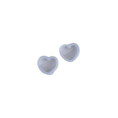 Imagen de MOLDE SILICONA MINI ARITOS TRIANGULO - CARA GATO - CUBO - HUELLITA - CORAZON (PAR)