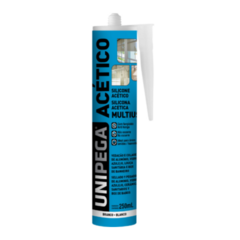 UNIPEGA SILICONA ACETICA MULTIUSO BLANCO - CARTUCHO 250ML