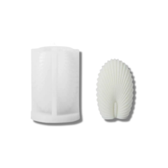 MOLDE SILICONA VELA OSTRA RAYAS 3D DOBLE PANTALLA - comprar online