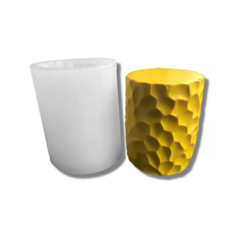 MOLDE SILICONA VELA TEXTURA CONCAVA CALADA