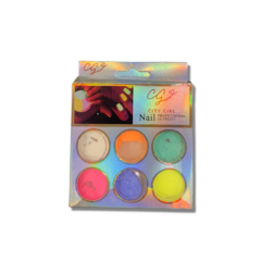 SET 6 PIGMENTOS LUMINISCENTES FLUO - MODELO 7