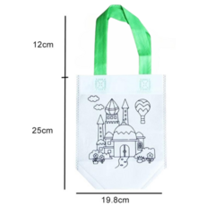 BOLSAS DE FRISELINA PARA PINTAR DIBUJO INFANTIL - DOCTOR GLITTER