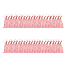 BORLAS CON CAPUCHON PLATEADO Y ESFERA ROSA X 50 UN - comprar online