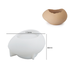 MOLDE SILICONA CASCARA HUEVO HORIZONTAL - comprar online