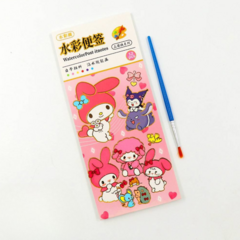 Imagen de LIBRETA PARA PINTAR ACUARELAS PERSONAJES KUROMI MY MELODY CINNAMON