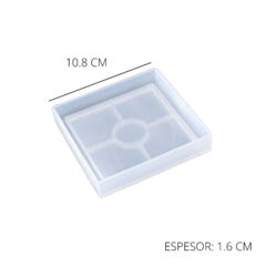 MOLDE SILICONA POSAVASOS CUADRADO en internet