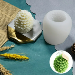 MOLDE SILICONA PIÑA ABIERTA 3D en internet