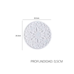 MOLDE BANDEJA MANDALA CORAZONES - comprar online