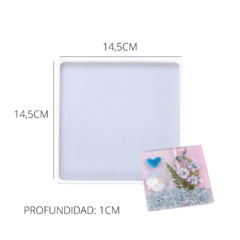 MOLDE SILICONA BANDEJA CUADRADA X 14CM - comprar online