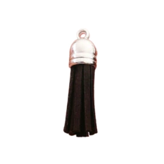 BORLA FLECO GAMUZA - COLOR NEGRO (UNIDAD)