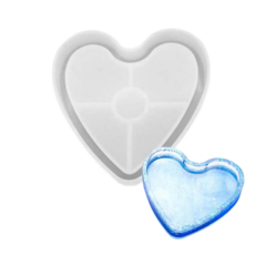 MOLDE POSAVASOS CORAZÓN - MODELO 1