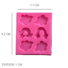 MOLDE PLANCHA NUBES Y ARCOIRIS - comprar online