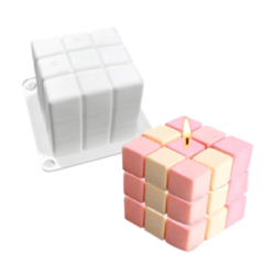 MOLDE VELA CUBO RUBIK 6 X 6 CM