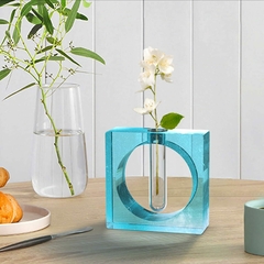MOLDE SILICONA FLORERO PARA TUBO DE ENSAYO CUADRADO - tienda online