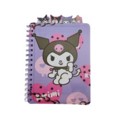 CUADERNO ANOTADOR CON SEPARADORES KUROMI 21 X 16 CM en internet