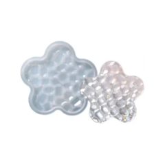 MOLDE SILICONA POSAVASOS FLOR DIAMANTES