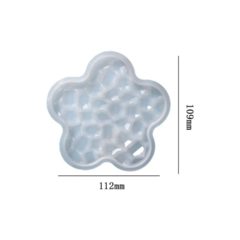 MOLDE SILICONA POSAVASOS FLOR DIAMANTES - comprar online