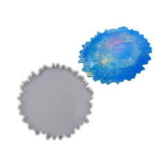 MOLDE BANDEJA PLATO CIRCULAR BORDES IRREGULARES 16CM