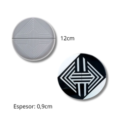 MOLDE SILICONA POSAVASOS 12CM CON LINEAS - comprar online