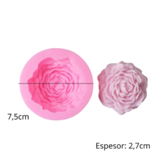 MOLDE SILICONA VELA FLOR PEONIA MINI - GRIS - comprar online