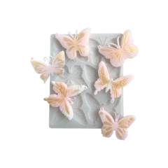 MOLDE SILICONA 6 MARIPOSAS - MODELO 2