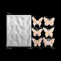 MOLDE SILICONA 6 MARIPOSAS - MODELO 2 - comprar online