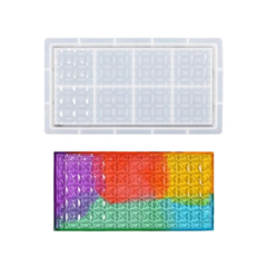 MOLDE SILICONA BANDEJA DIAMANTES RECTANGULO 24X12
