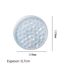 MOLDE SILICONA POSAVASOS DIAMANTES CIRCULO 11CM - comprar online